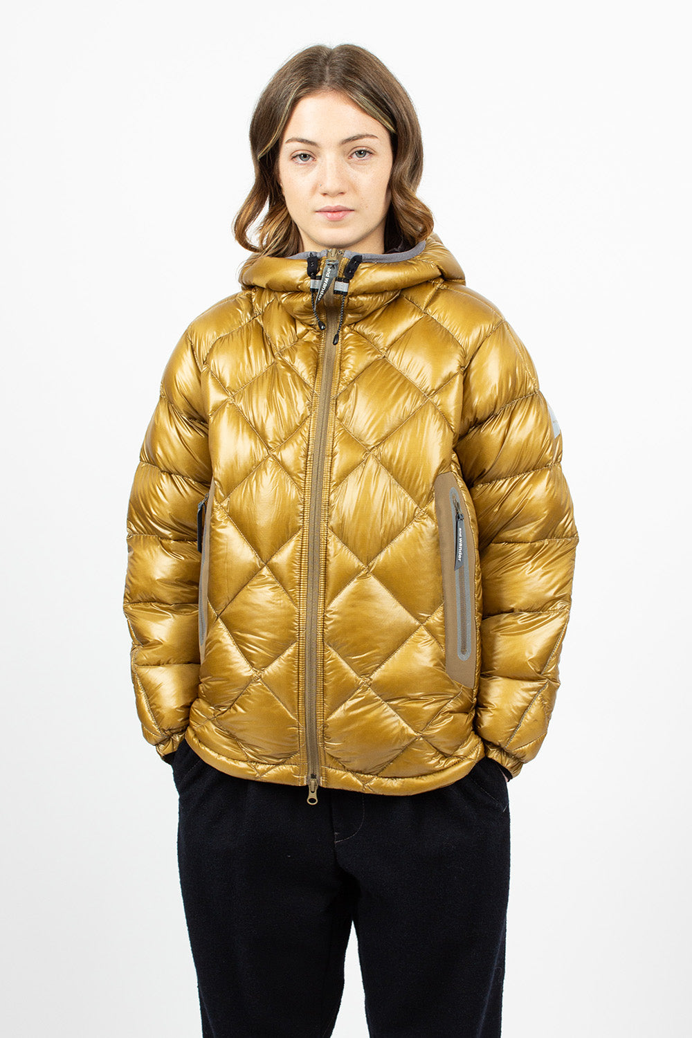 AND WANDER Diamond Stitch Down Jacket. 