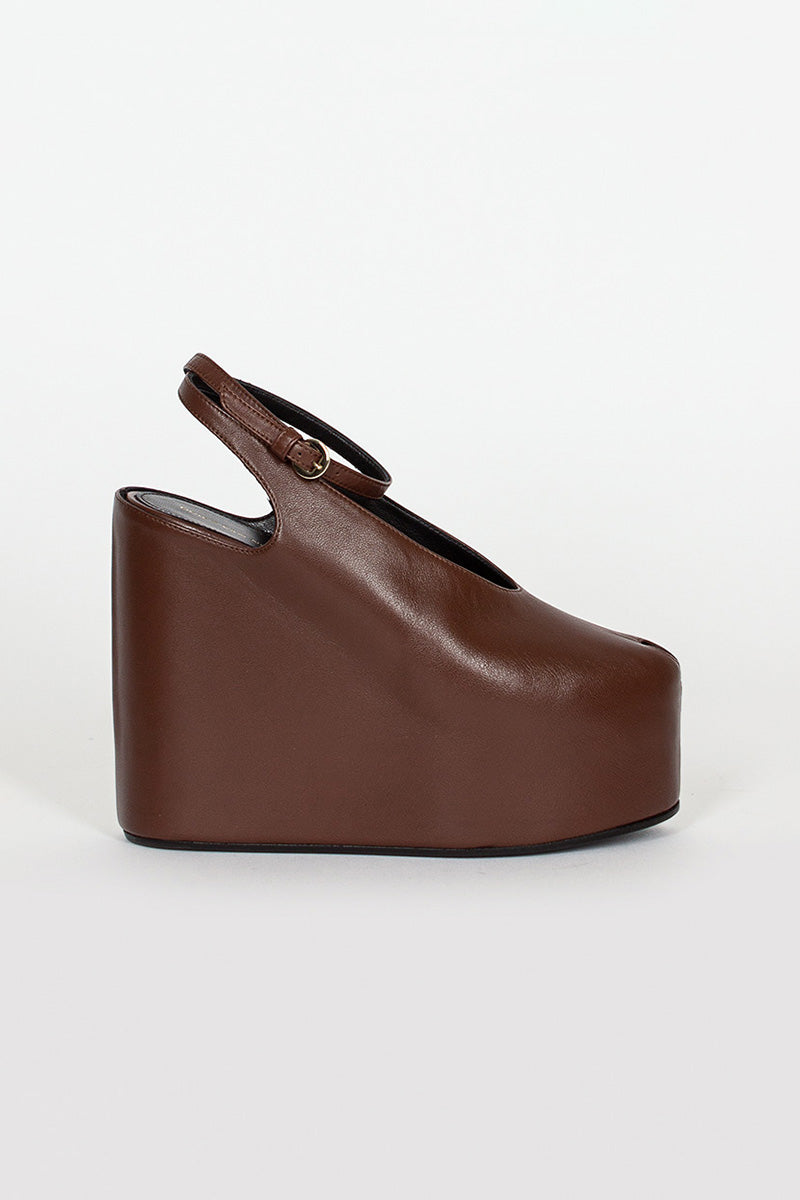 Chocolate Brown Heeled Sandal