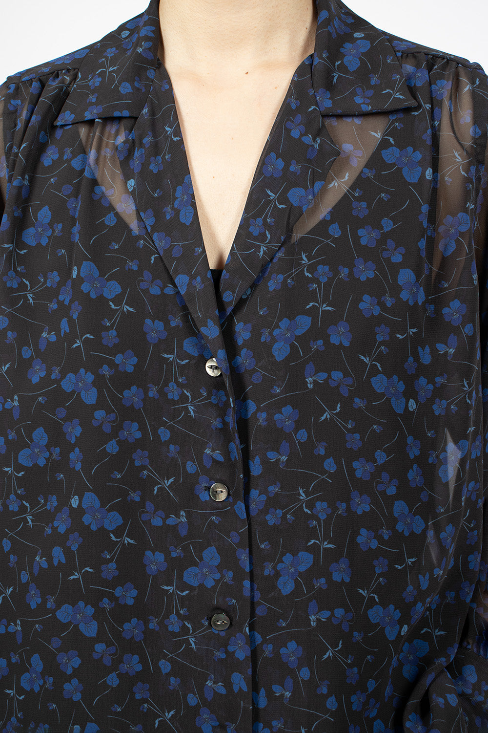 Needles Gathered Blouse Floral Black – Envoy of Belfast