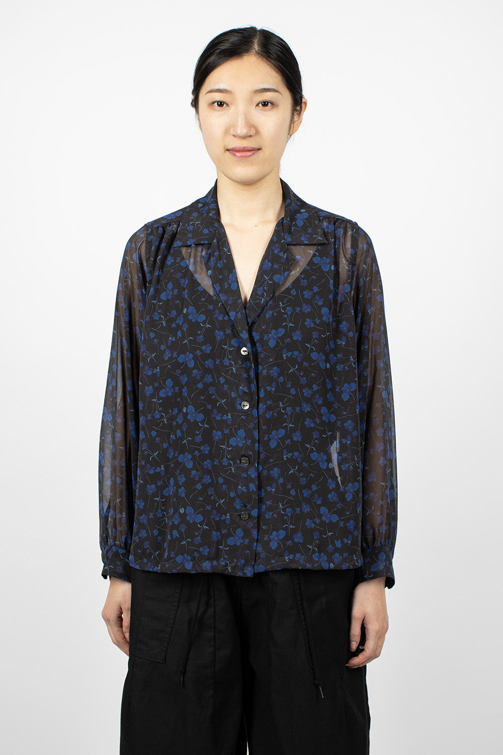 Needles Gathered Blouse Floral Black – Envoy of Belfast