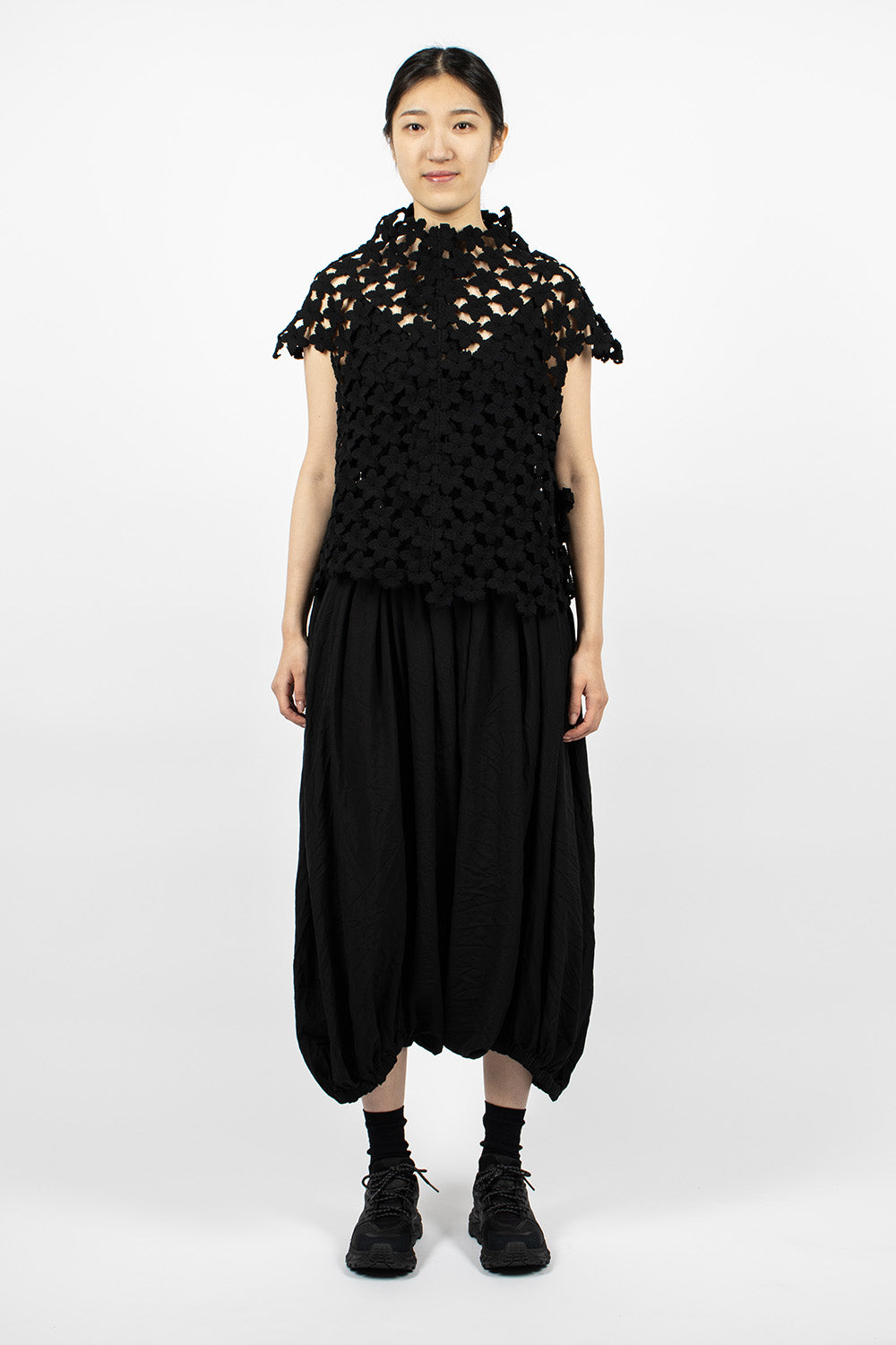 Flower Crochet T-Shirt Black – Envoy of Belfast