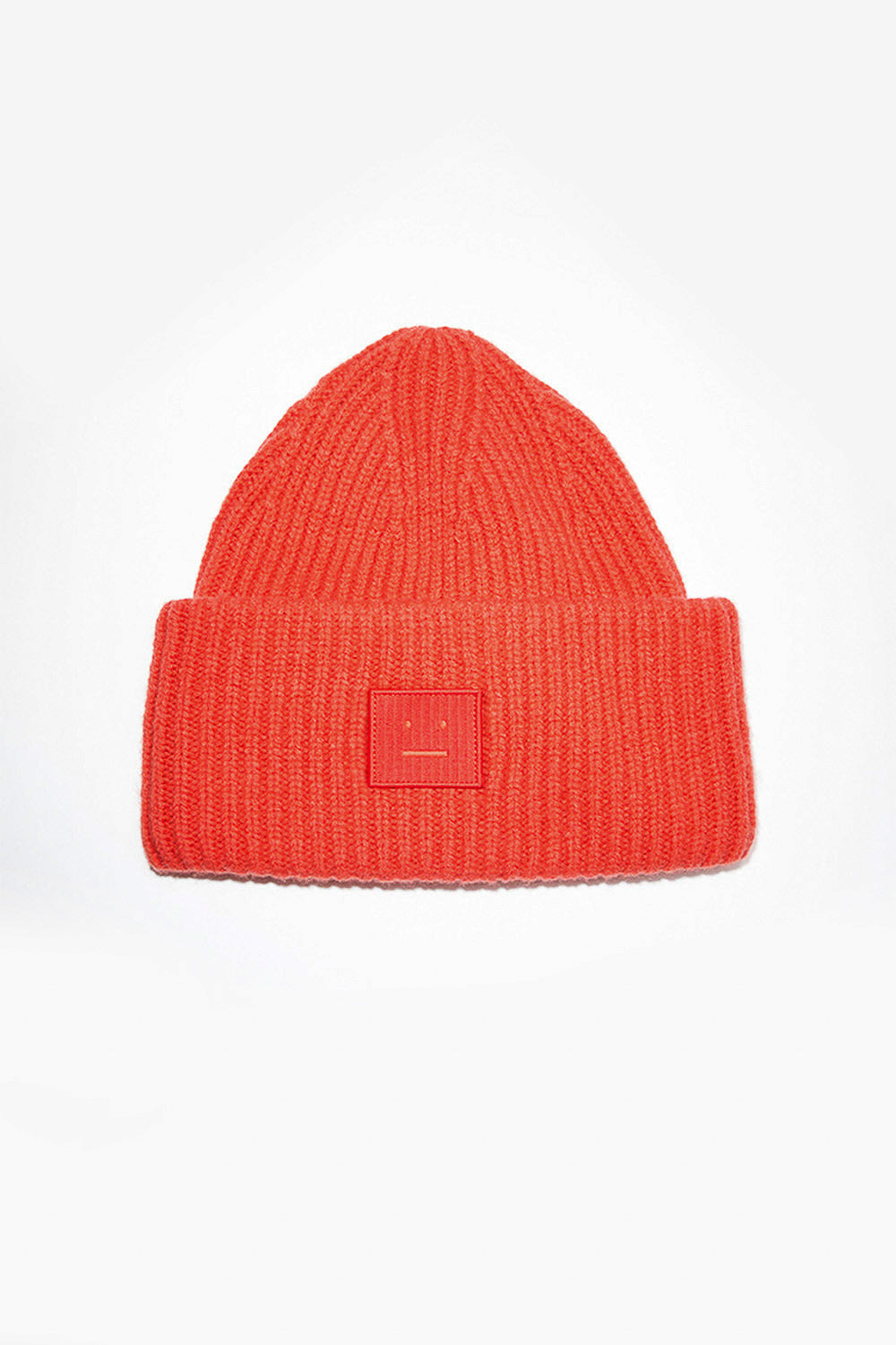 Ribbed Knit Beanie Sharp Red