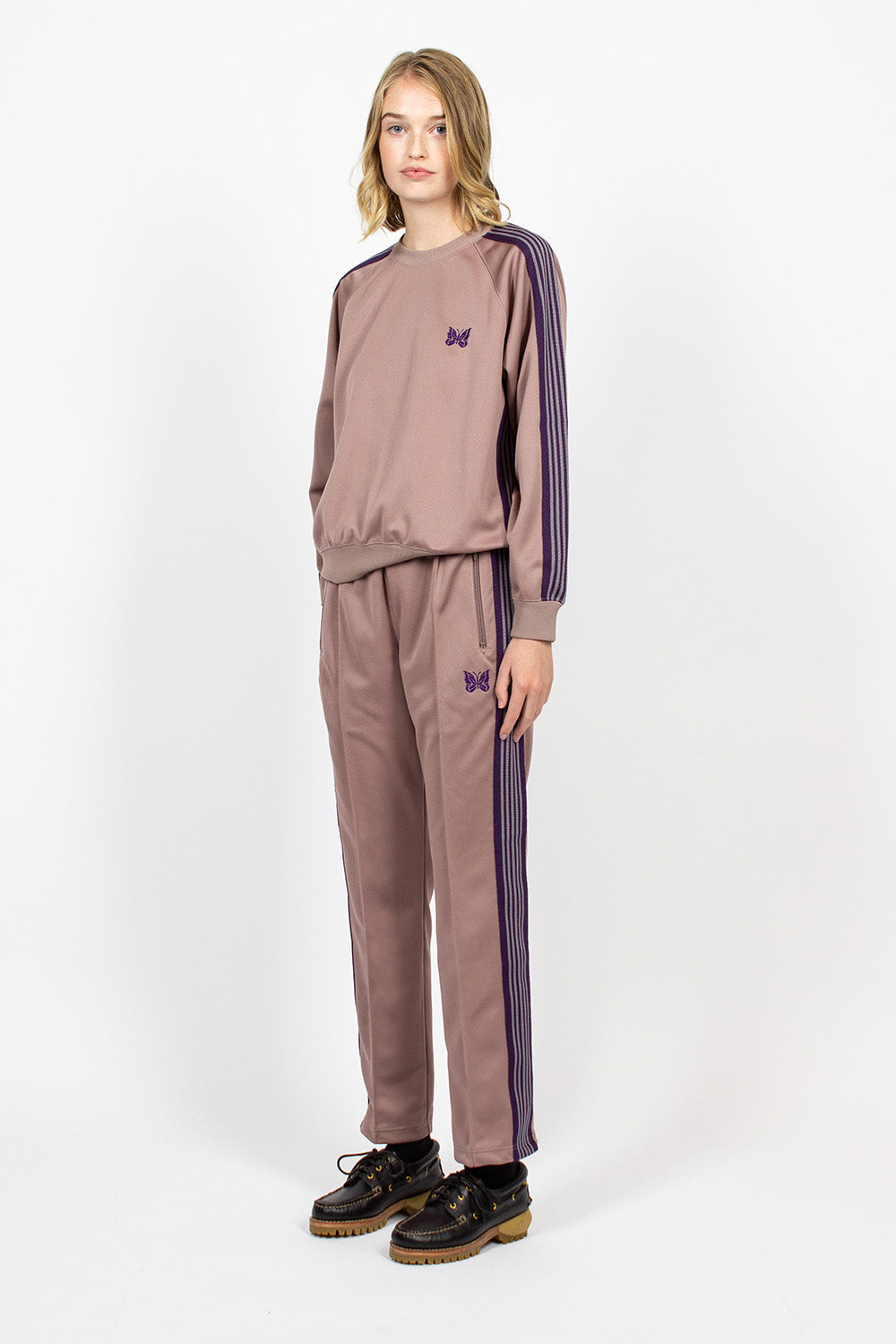 needles track pant taupe