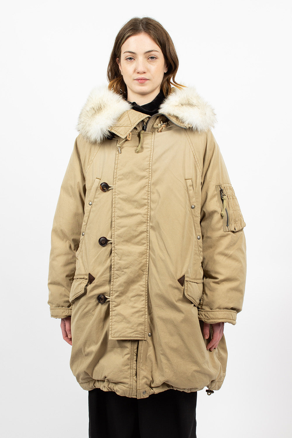 Valdez Down Coat Beige