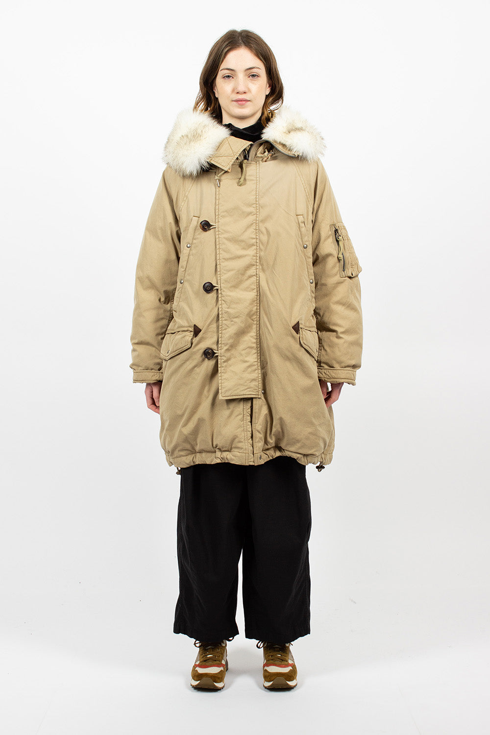 VISVIM 19AW VALDEZ COAT COLLAGE IVORY - モッズコート