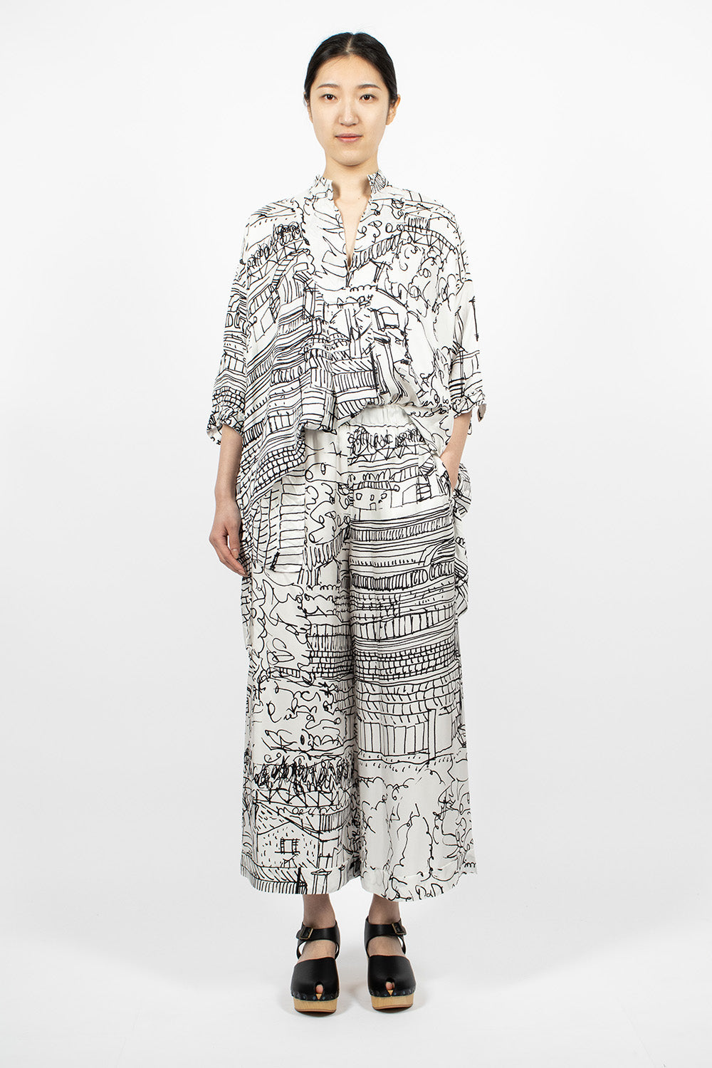 Pyjama Trouser Village Print